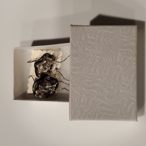 NWT 925 & hand-blown glass jellyfish earings - Picture 5 of 5